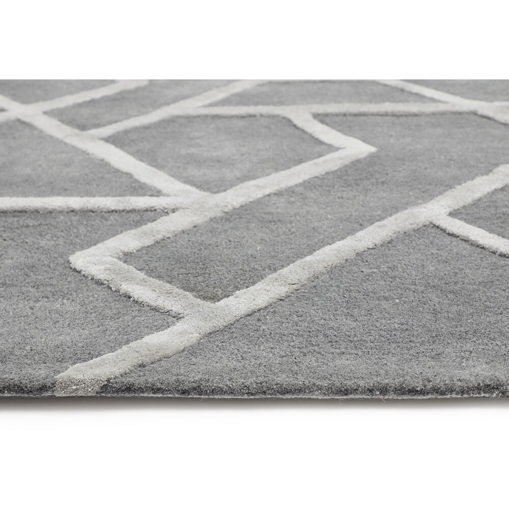Zizi 120 X 96 inch Grey Indoor Hand-Tufted Rug, Hand-Tufted